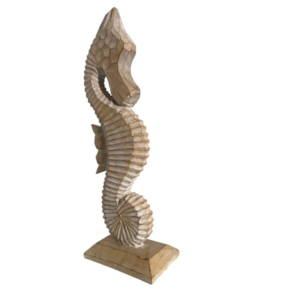 Seahorse Sculpture Figurine 12" Nautical Coastal Seashore Beach Aquarium decor - Picture 3 of 11